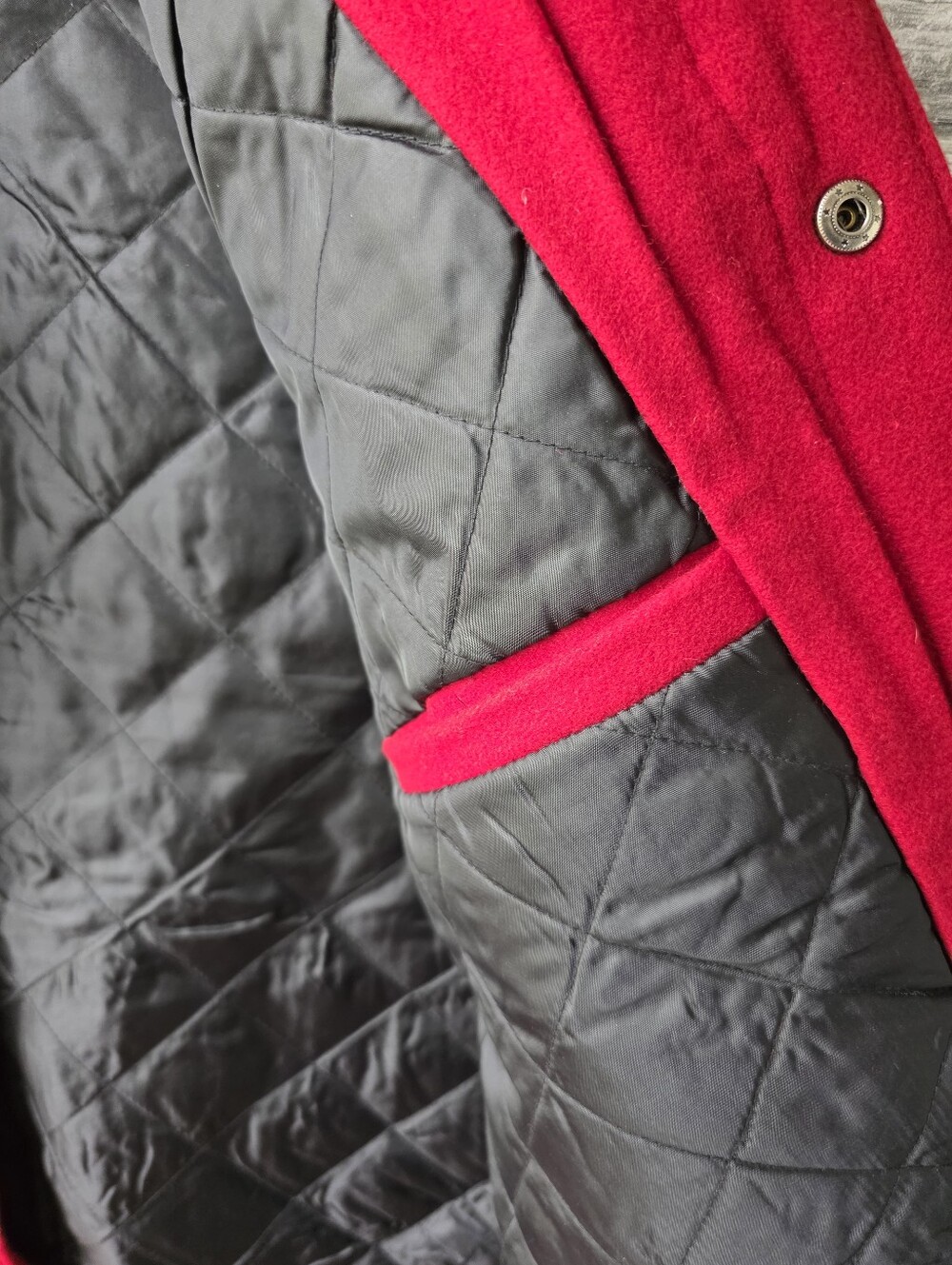 Wrangler Twenty X Calgary Stampede Rodeo Red Wool Lined Vest XL - Picture 9 of 10
